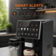 Machine à espresso automatique 20 bars avec moulin et mousseur à lait, broyage réglable, réservoir d'eau de 1,5 L, autonettoyant