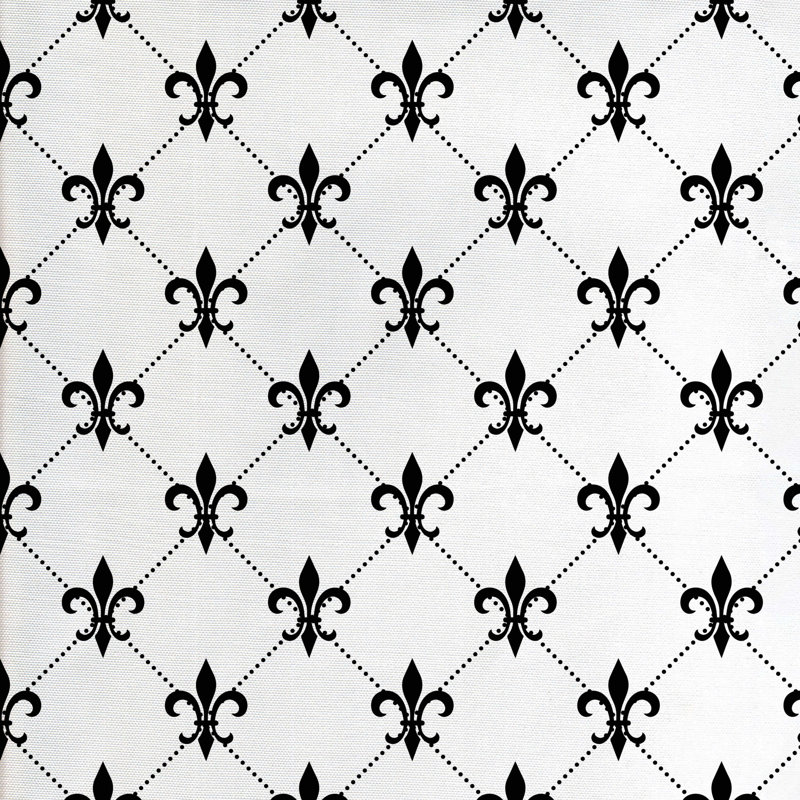Tissu fleur de lis, l 36 po x L 360 po