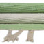 Tapis vert / blanc en coton noué à la main Calin-1274976871