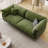 Green Velvet Standard Sofa cushion couch-108839973