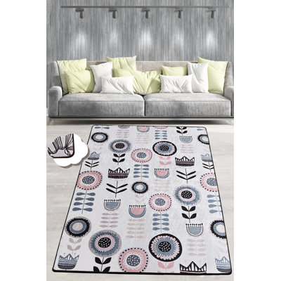 Soft & Stylish Area Carpet, 31.5 x 55.1 Inches | 100% Polyester, 0.2 in Pile Height | Antibacterial, Non-Slip Underside, Machine Washable | Perfect for Living Room, Bedroom, & Kids' Play Areas, Durable & Easy Care