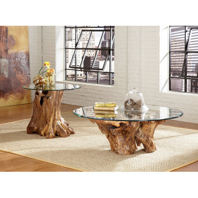Winooski 2 - Piece Solid Wood Coffee Table Set