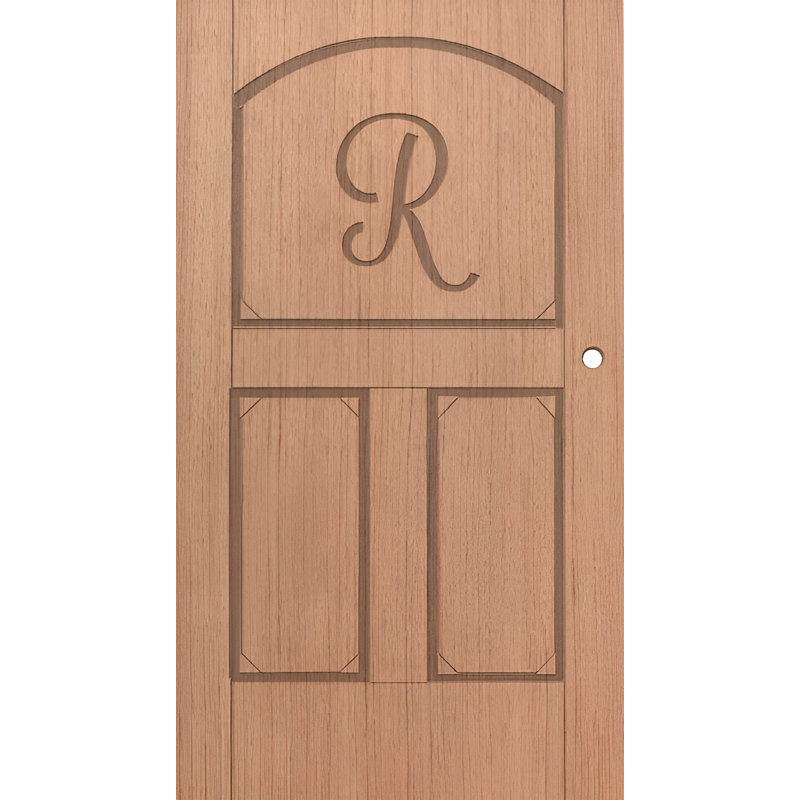 Roman Personalized Solid Wood Interior Door_R, 24 po x 80 po, À gauche