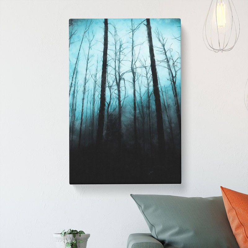 Misty Forest Abstract - Wrapped Canvas, 50cm H x 35cm W x 3cm D