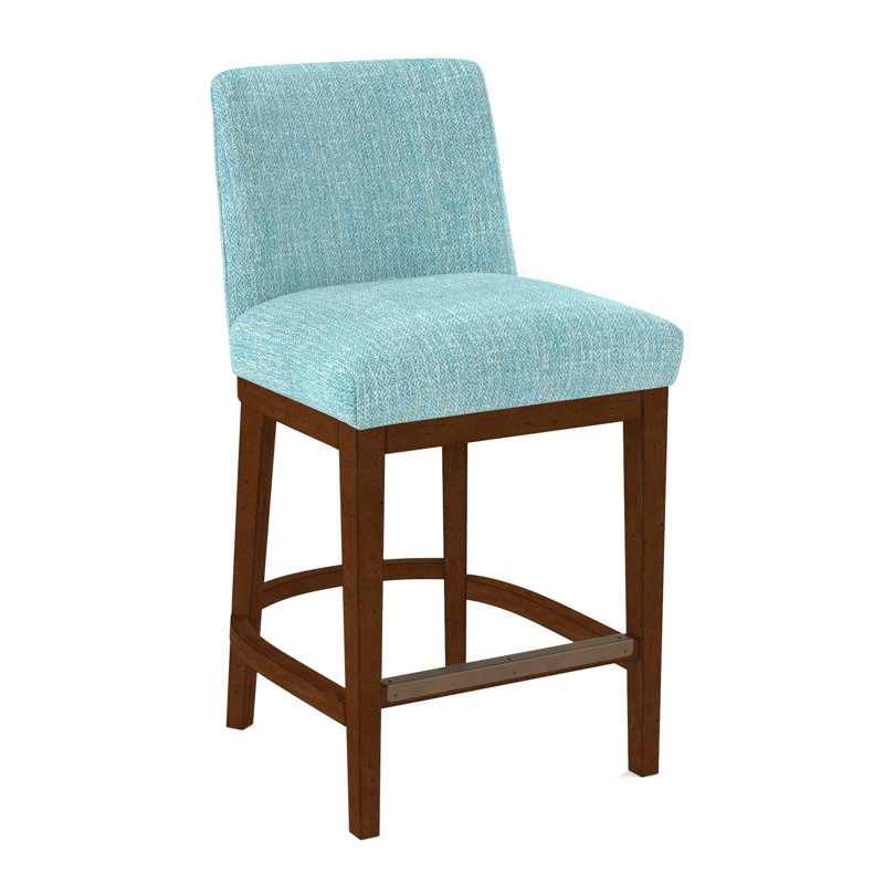 Upholstered Stool, 61412-32, Weathered Gray