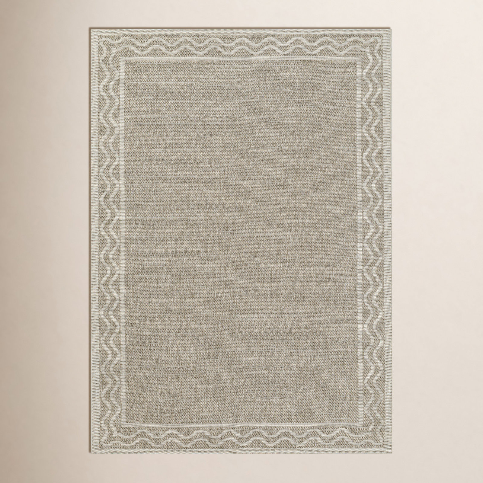 Erin Gates by Momeni Saybrook Ripple Indoor/Outdoor Area Rug In Gray, Rectangle 9' x 12'