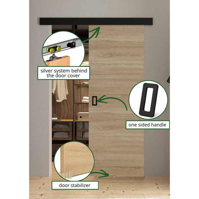  Door Werdi 1, 66 cm x 205cm, Sonoma Oak