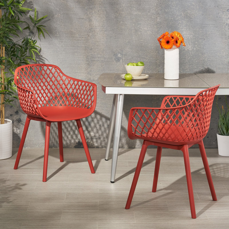 Fauteuils de salle à manger Olivia, Rouge