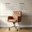 Button Tufted Faux Leather Office Task Chair with Padding-1382872554