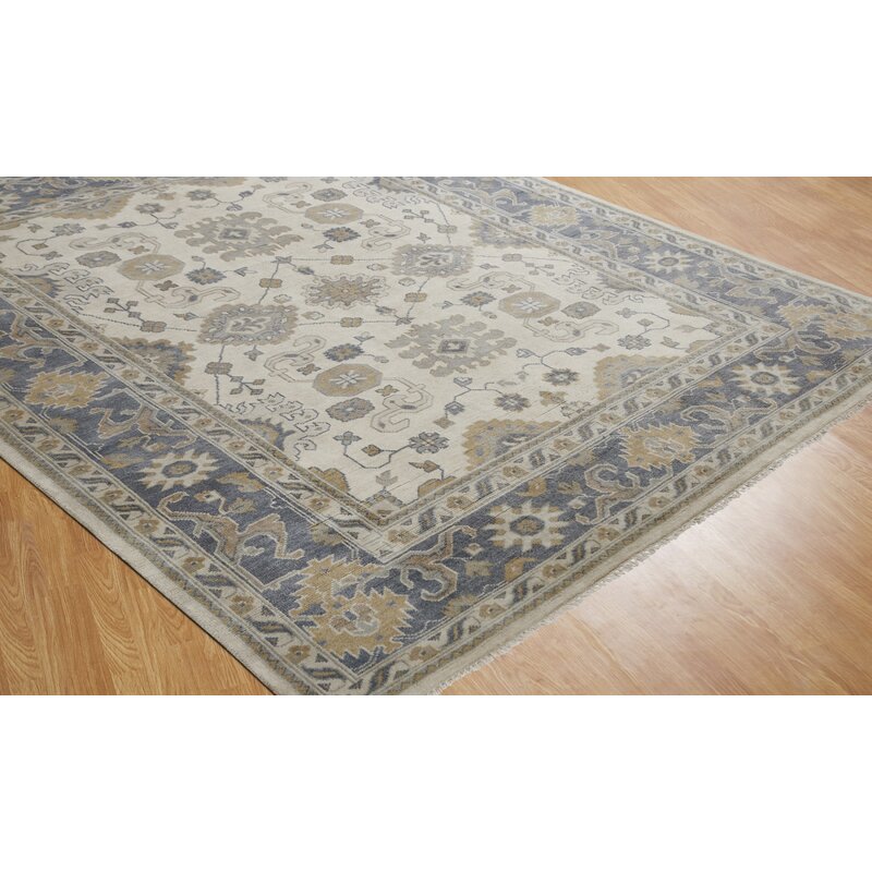 Darby Home Co Maureen Handmade Hand-Knotted Wool Ivory Rug & Reviews ...