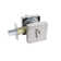 Brushed Nickel Single Cylinder Deadbolt And Keyed Entry Lever Handle Set（Entry&Deadbolt Combo-Kyed Alike)