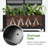 Arch Metal Planter Box with Trellis with Wheels-523546179-518535716