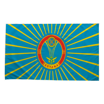 Drapeau de la ville d'Astana — Drapeau extérieur