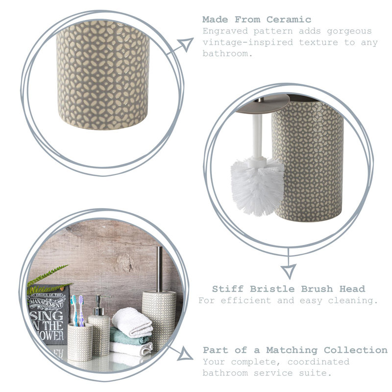 Free Standing Toilet Brush and Holder