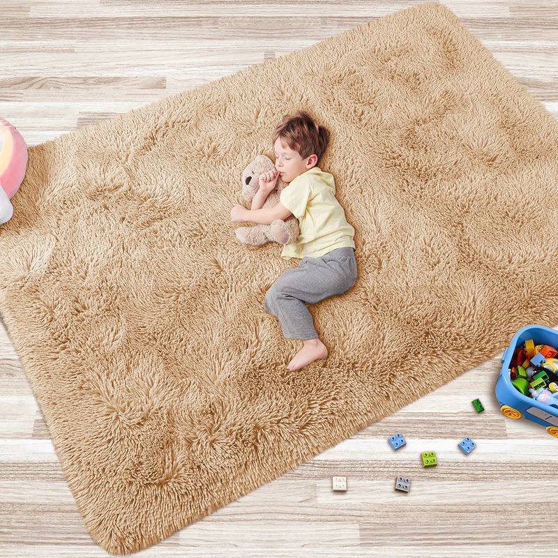 Longford Deep Pile Shaggy Area Rug, Rectangle 8' x 10'
