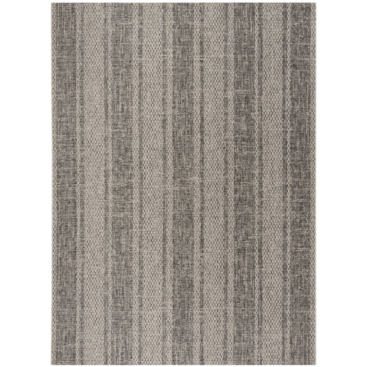 Atwells Looped Light Grey Indoor/Outdoor Rug