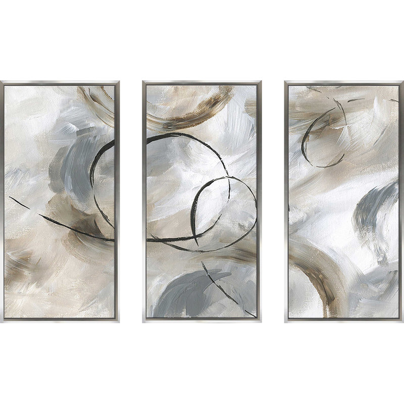 Allegro - 3 pièces, reproduction encadrée sur toile, L 52,5 po x H 33,5 po