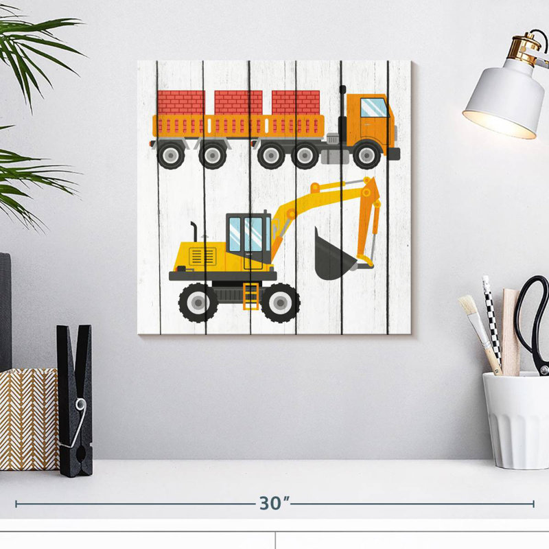 Ashelle tracteur et camions II, H 16 po x l 16 po