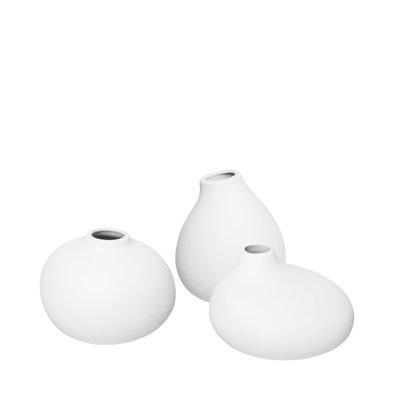 NONA Porcelain Table Mini Vase 3 Piece Set