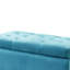 Banc de rangement / repose-pieds bleu Silas