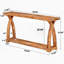 Console en bois massif de 63 po-1975350881