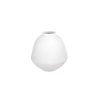 Vase en terre cuite blanc