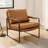 Mirsade 27.09'' W Leather Upholstered Accent Armchair-866108817