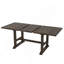 Ensemble de salle à manger 6 PCS 6,9 pouces, table de salle à manger extensible à tréteaux avec rallonge amovible, 4 chaises d'appoint rembourrées et banc-1143286641-1143286643