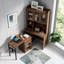 Armoire de salle de bain murale rayée de 26 po avec portes, tablette et compartiment de rangement ouvert au-dessus de la toilette pour la salle de bain, la cuisine et la salle de lavage-1423671504