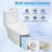 KDK HOME 16" Height One-Piece Toilet with Elongate Modern Dual Flush Toilet, Comfort Height (Seat Included)-101913664