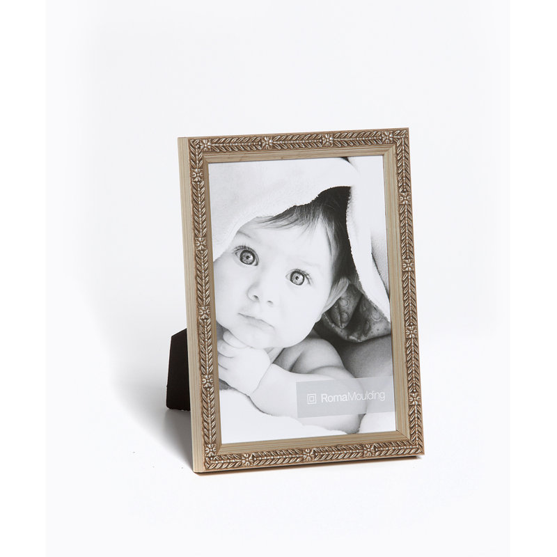 Cadre photo Fiori, 8 po x 10 po, Feuille d'argent