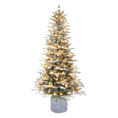 72' Lighted Artificial Pine Christmas Tree