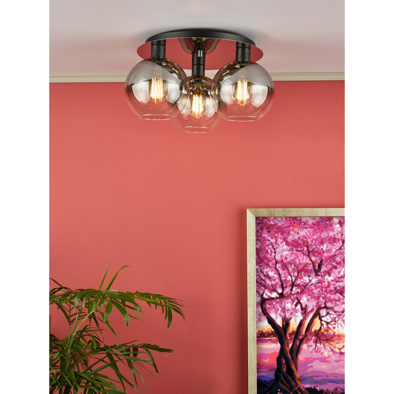 Anastazija Glass Semi Flush Mount