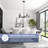 Lantier 5-Light Chandelier Matte Black with Clear Glass