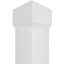 Colonne carrée classique en PVC lisse non effilée Craftsman, base standard et base standard-118304932-118304930