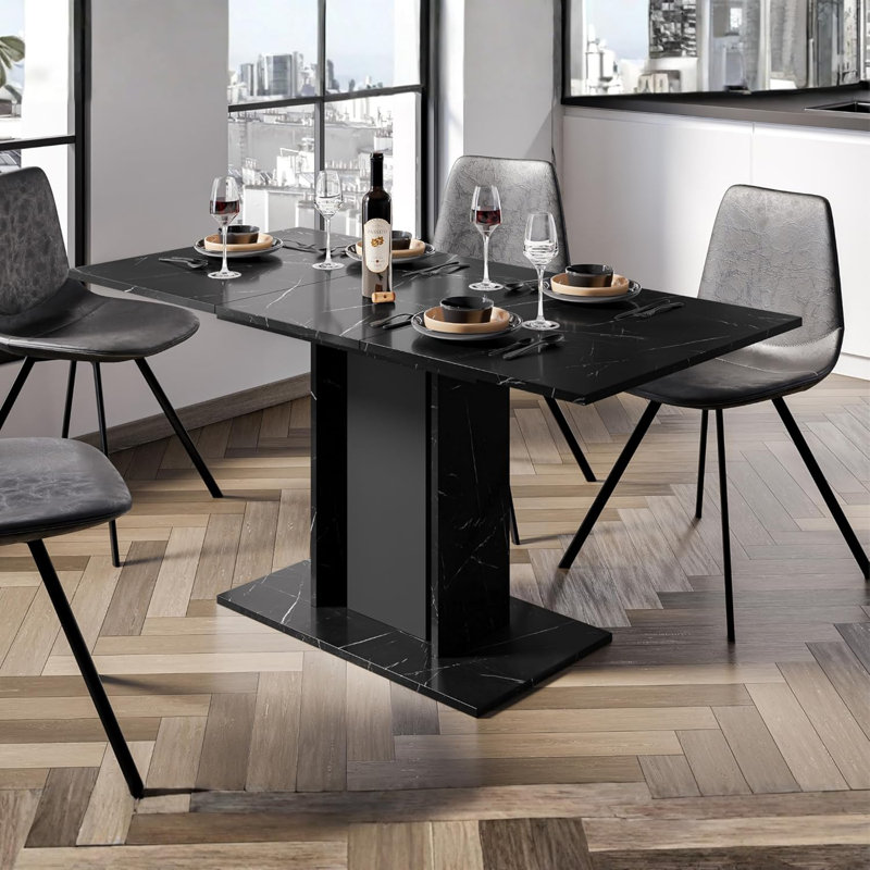 4 - Person Dining Set, Black