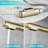 Brushed Gold Pull-Down Vessel Faucet - Single Hole Bathroom Sink Faucet with Lift Spout & Dual Spray Modes​-119843330