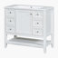 Base de meuble-lavabo simple H 34,1 po x l 36 po x P 18 po seulement-100683293
