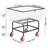 Metal Laundry Cart with Wheels