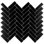 Metro Brick Herringbone 10-5/8 " x 12-1/2 " Porcelain Mosaic Floor and Wall Tile