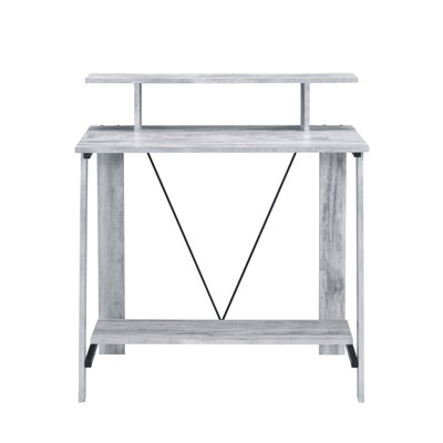 Antique Work Desk With Upper Shelf And Classic Style Modern Office Enhanced Visual Appeal