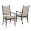 Chaise avec accoudoirs en tissu beige Cipolla-105513480