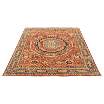 One of kind Hand-Knotted Jules Serapi Red Rug 8'1" x 9'9"
