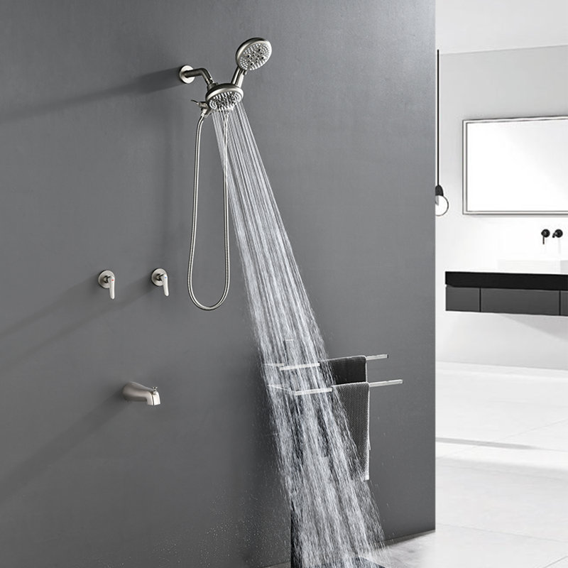 Dual Function Complete Shower System, Brushed Nickel