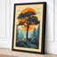 Tree Against the Sun Scandinavian - Wrapped Canvas-131764659-131764657