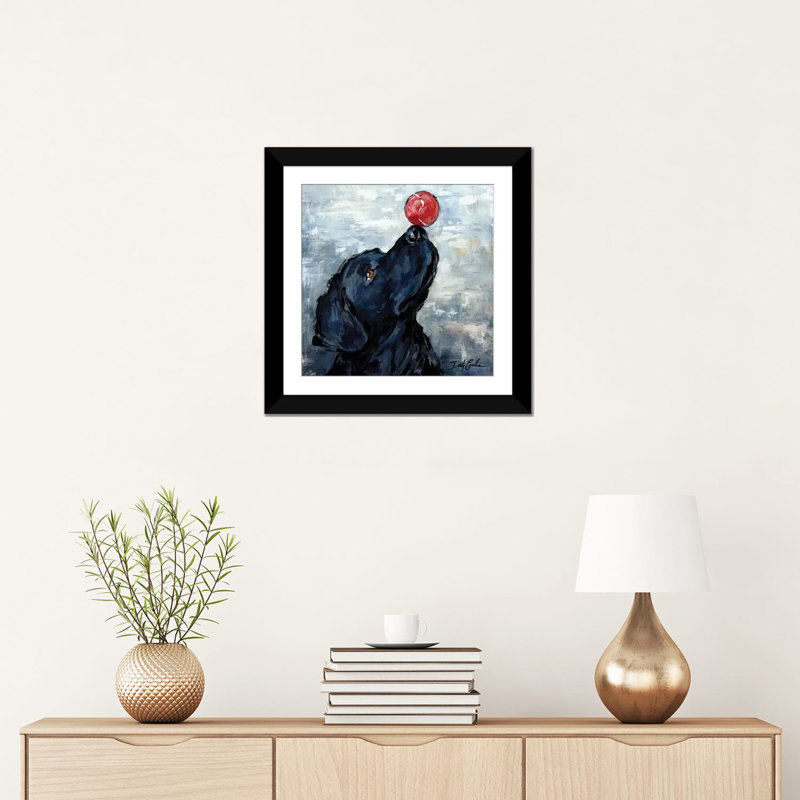 Hocus Focus, impression sur toile, Papier avec cadre noir, H 24 po x l 24 po x P 1 po, Blanc