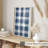 Abstract Blue Plaid Pattern IX Modern Unframed Art Print