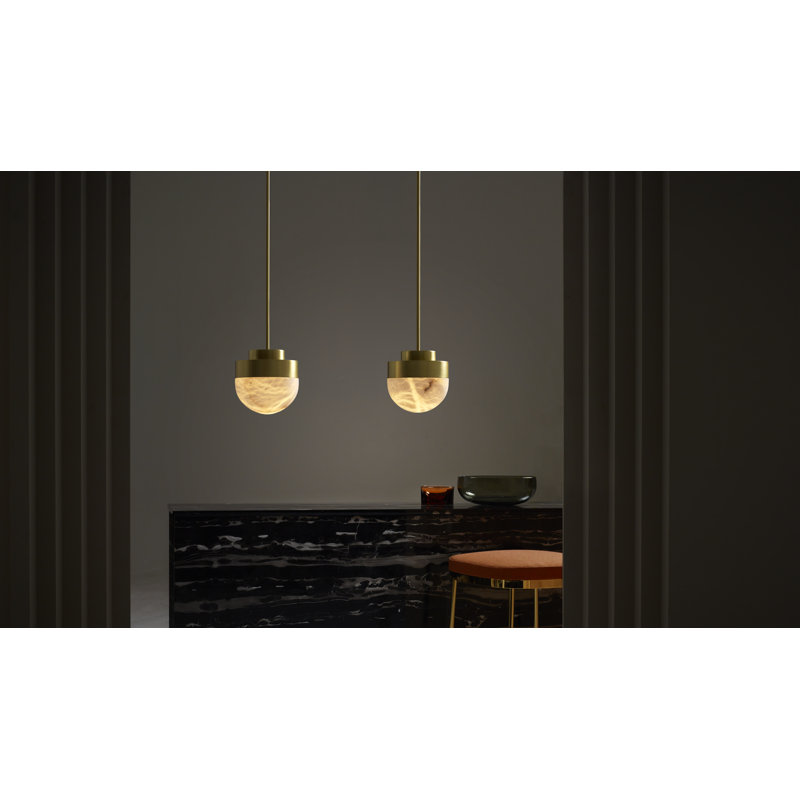 Lucid 1 - Light Pendant, Oxidized Silvered Brass