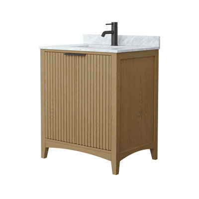 Palmilla 30" Freestanding Single Bathroom Vanity with Marble Top