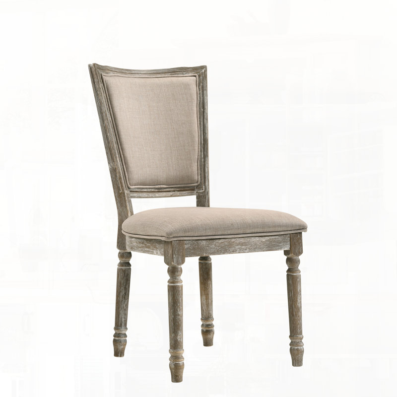 Ensemble de chaises d'appoint avec tablier en bois et siège carré pour une utilisation durable